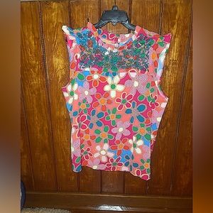 Women’s Colorful Large Sleeve less Shirt!